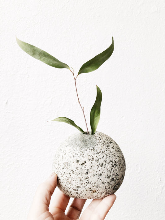 Handmade River Rock Vase