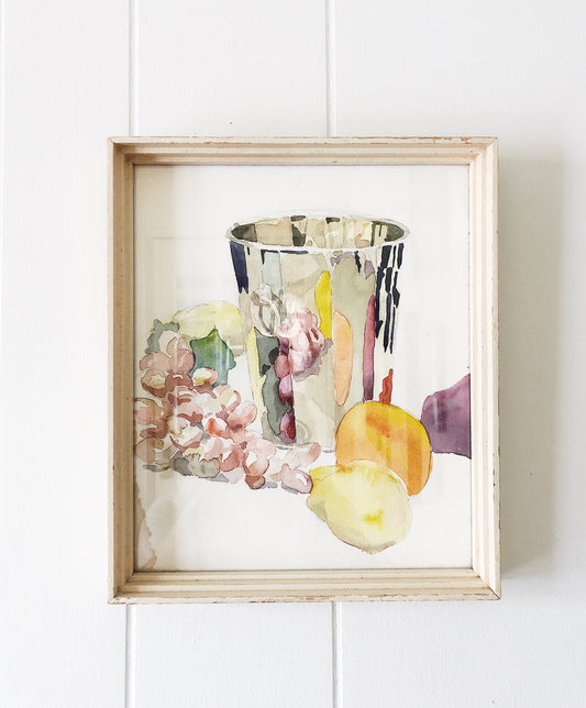 Vintage Watercolor Still Life
