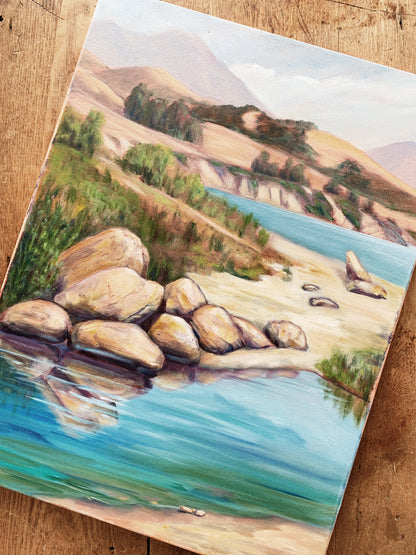 Vintage Original Landscape Painting