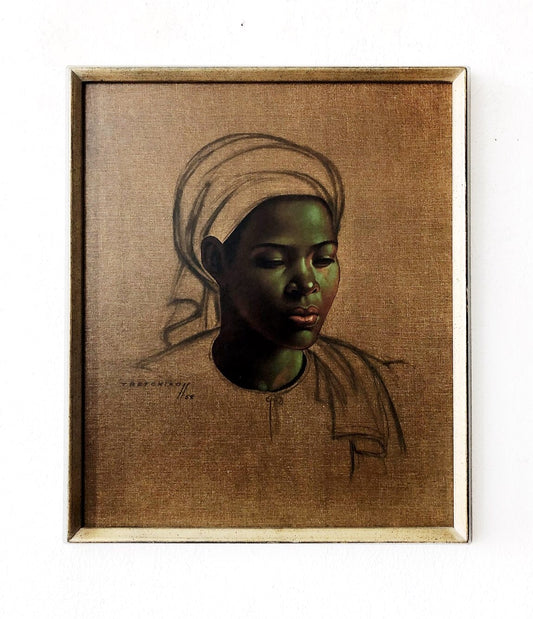 Rare Tretchikoff Basuto Girl MCM Artwork