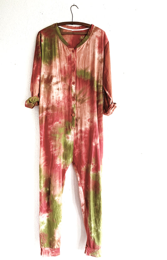 Tie Dye Cotton Union Suit