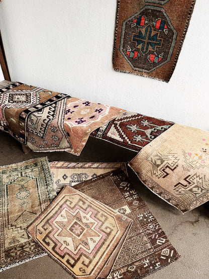 Vintage Turkish Mini Rug