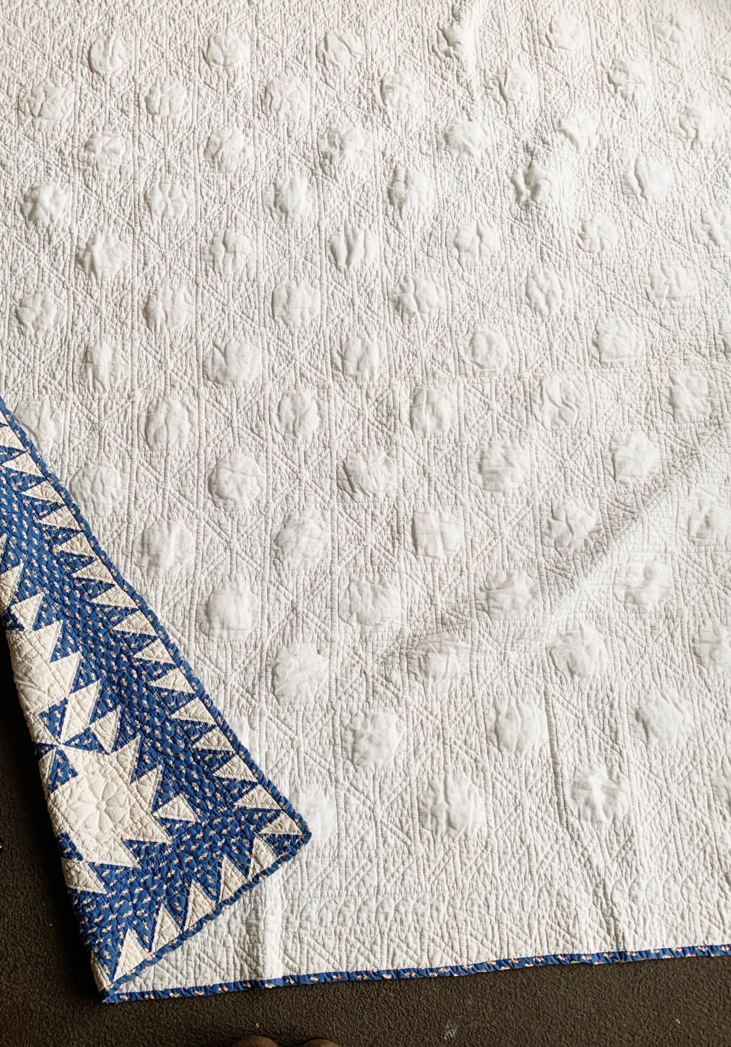 Antique Cotton Pinwheel Quilt