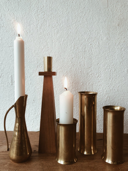 Vintage Danish Modern Cylinder Candlesticks