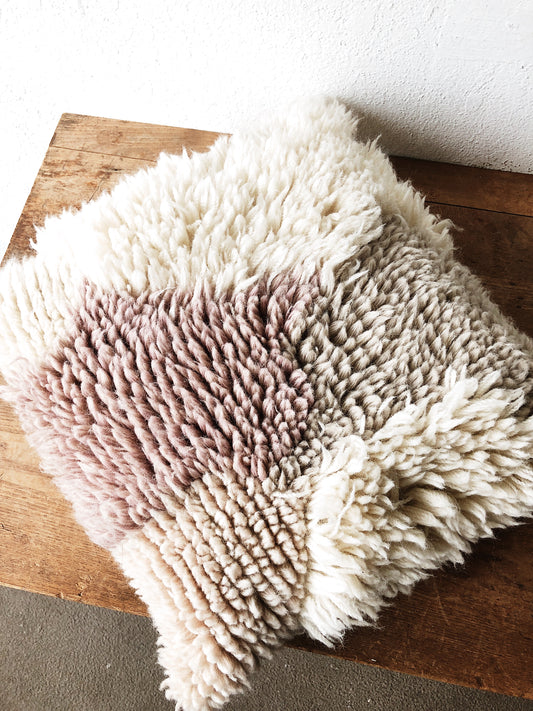 Pastel Wool Sheepskin Pillow
