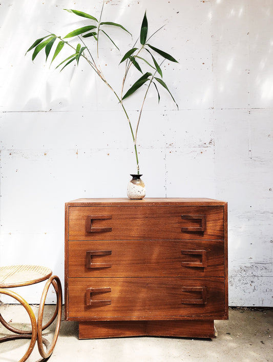 Vintage Mid Century Teak and Cedar Dresser