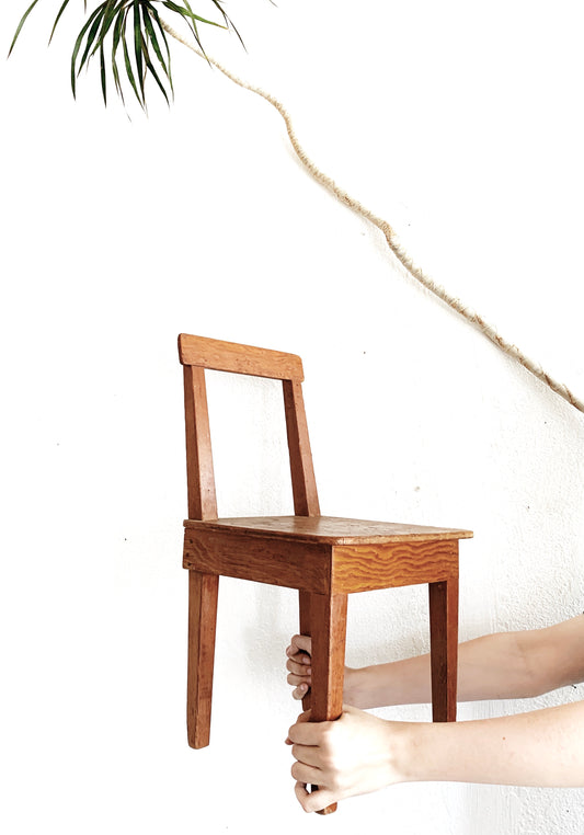 Primitive Handmade Child’s Chair / Plant Stand