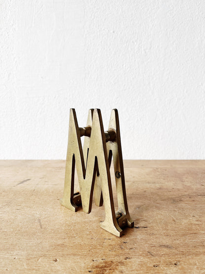 Machine Age Brass Initial