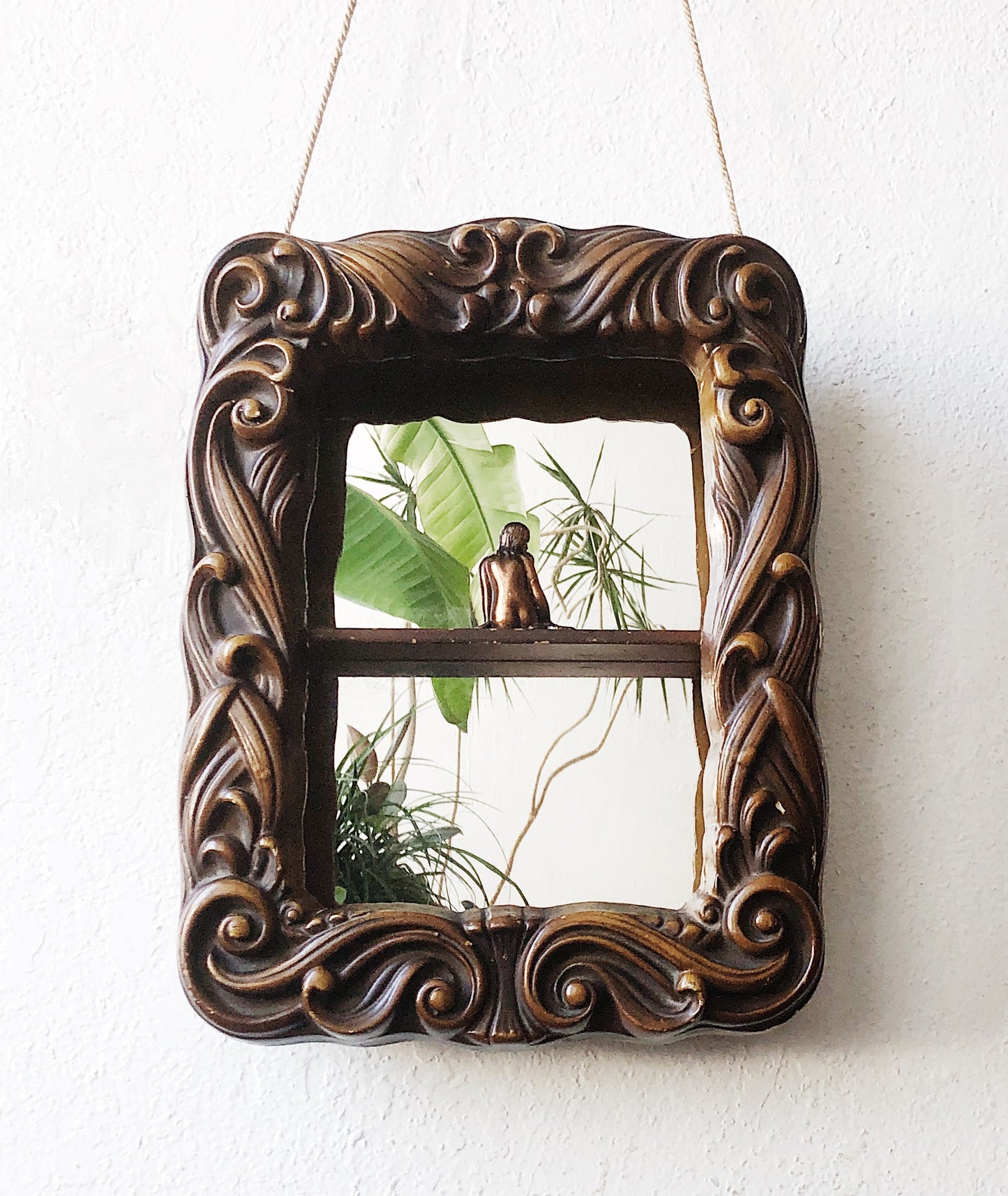 Vintage Rococo Style Mirror Shelf
