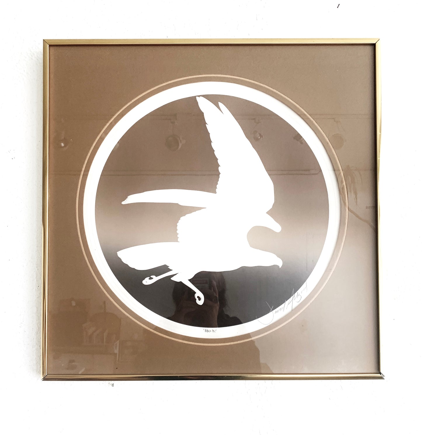 Vintage Signed Hawk Art