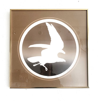 Vintage Signed Hawk Art
