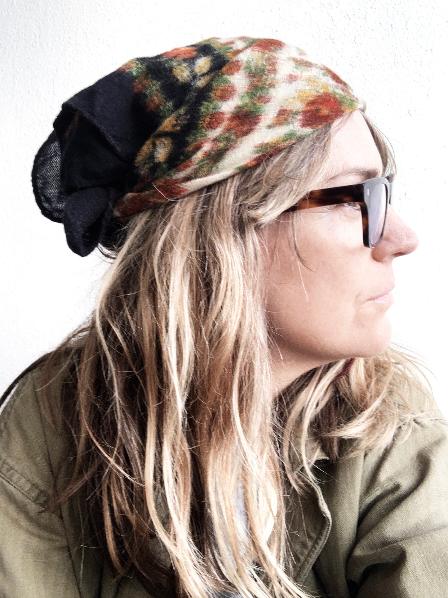 Vintage Wool Square Scarf