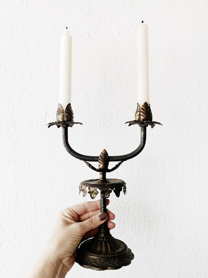 Vintage Iron Candelabra