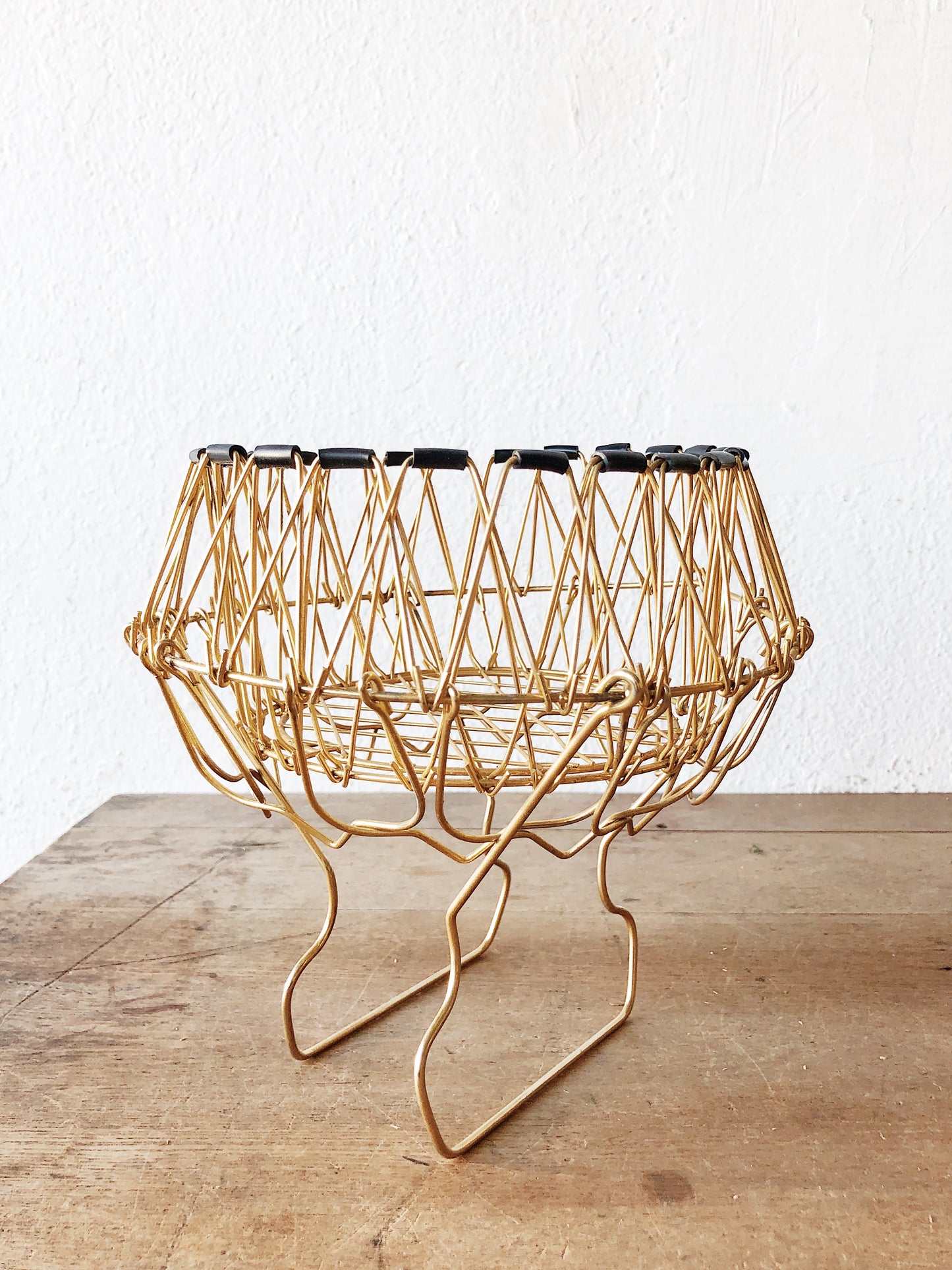 Vintage Brass Egg Basket