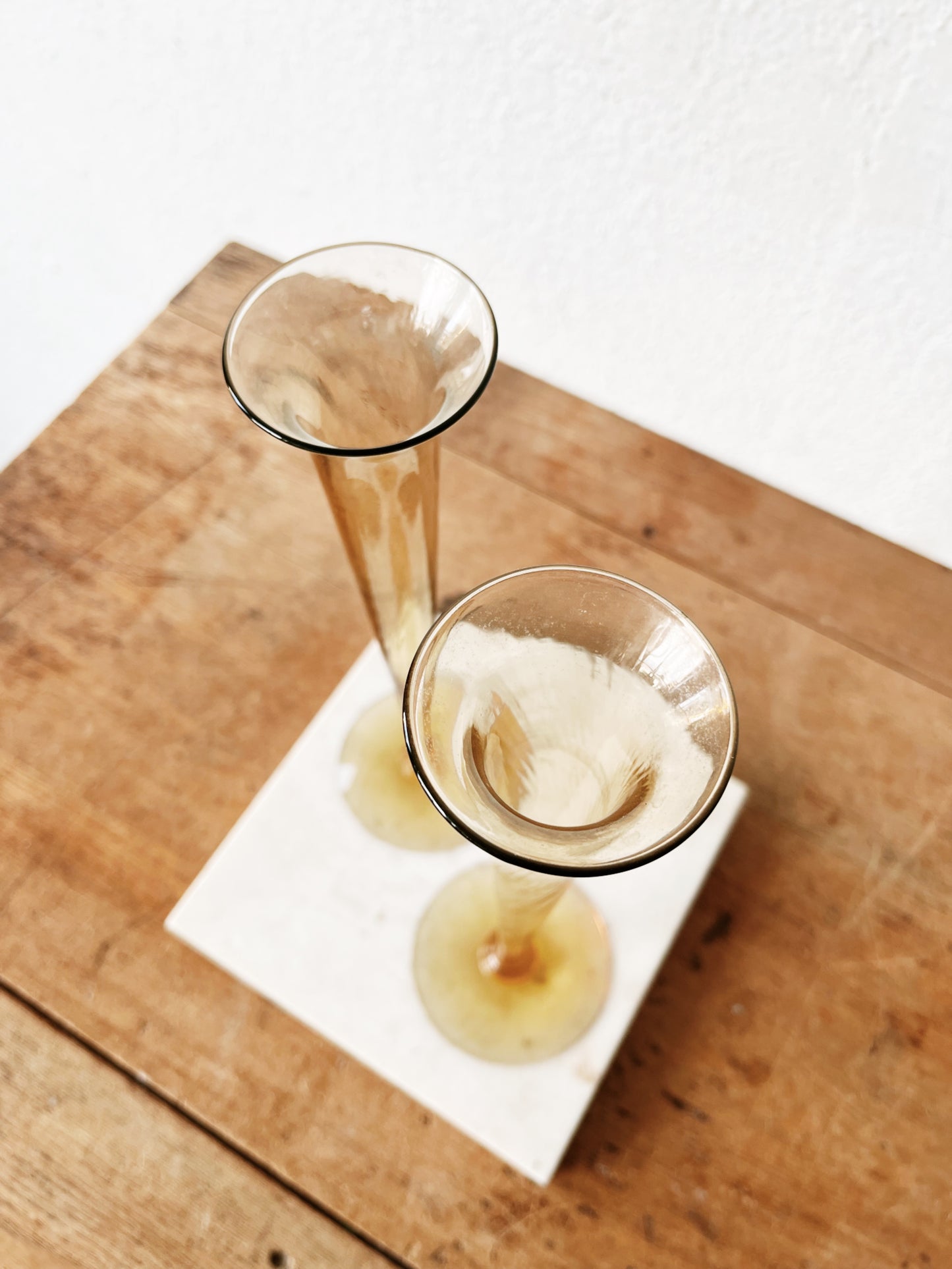 Vintage Blown Glass Flutes