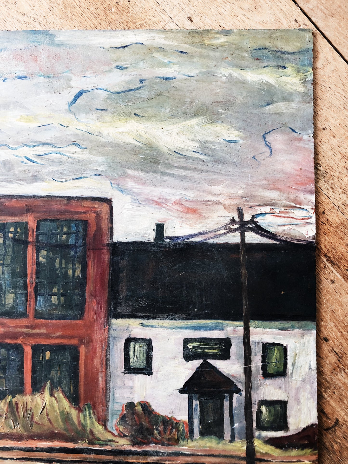 Vintage Naive Style Painting