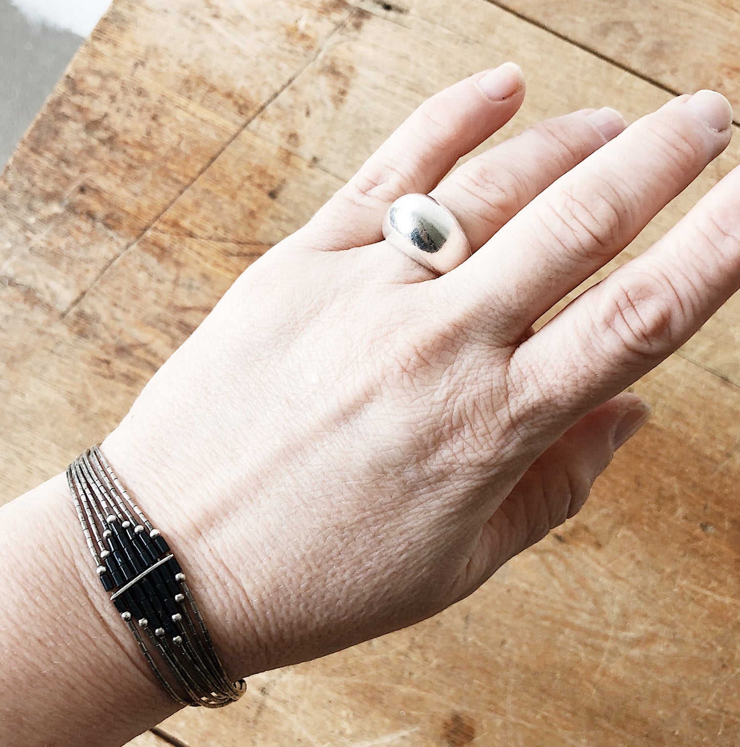 Vintage Sterling Silver Dome Ring
