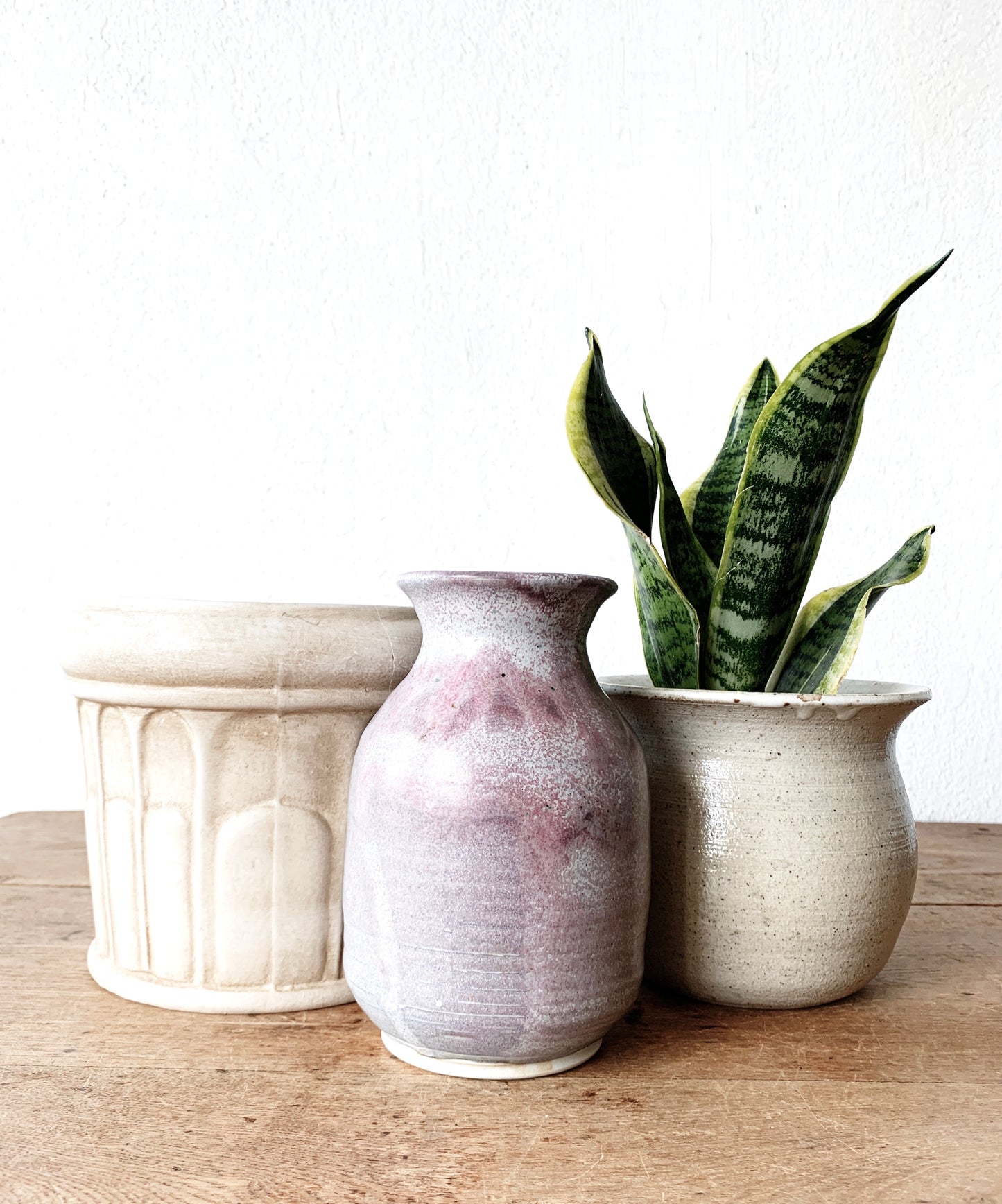 Lavender Studio Pottery Vase