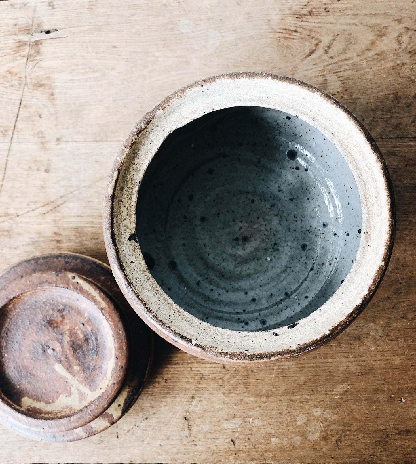 Lidded Vintage Ceramic Canister