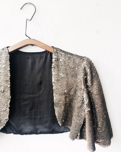 Vintage Sequin Bolero Jacket