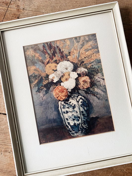 Vintage Framed Floral Still Life