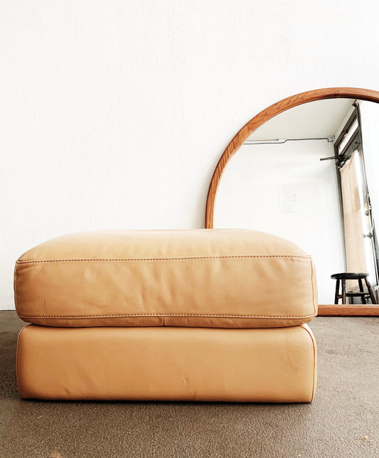 Vintage Leather Ottoman