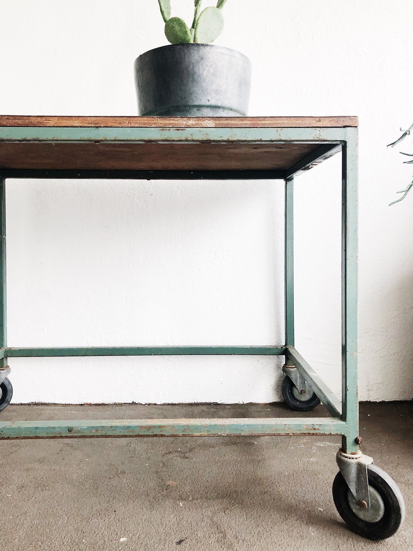 Vintage Industrial Rolling Cart