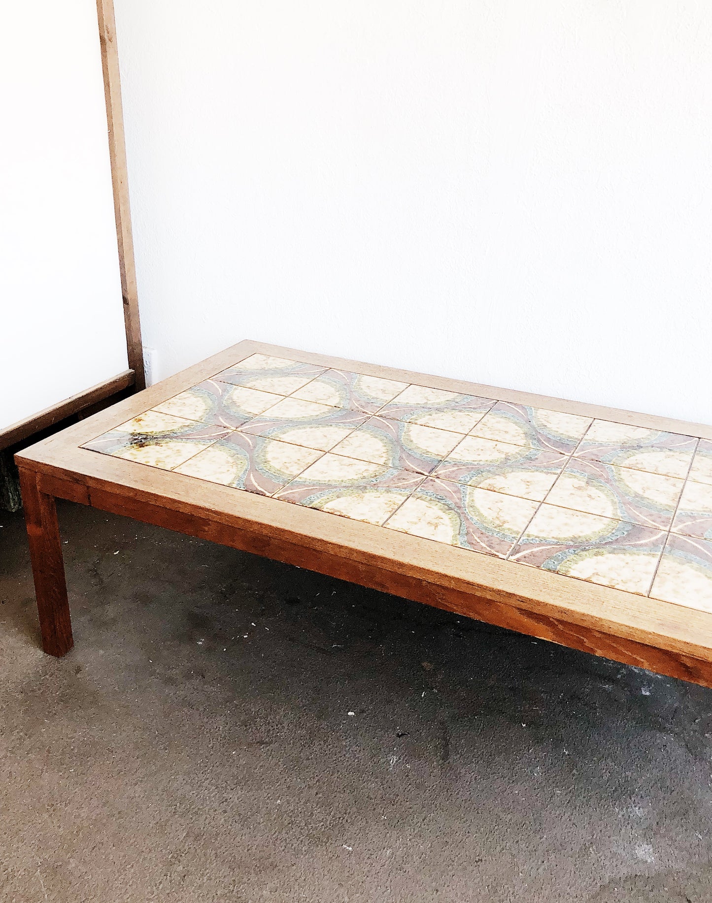 Vintage California Tile and Teak Coffee Table