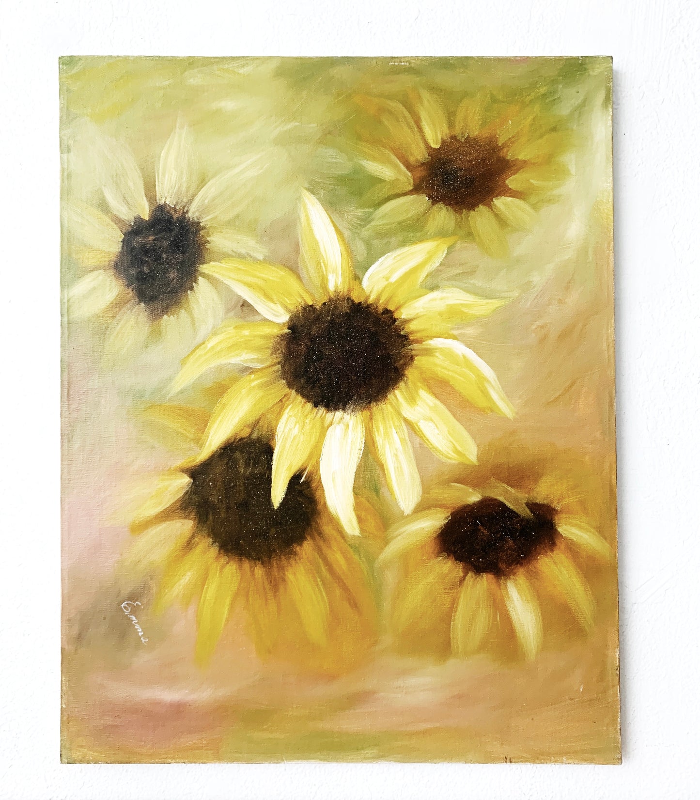 Vintage Sunflower Painting