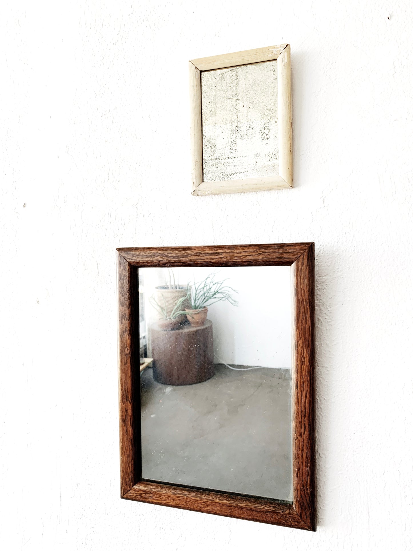 Antique Wood Mirror