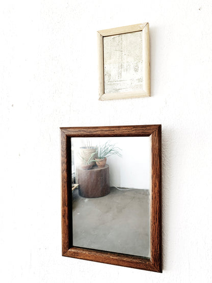 Antique Wood Mirror