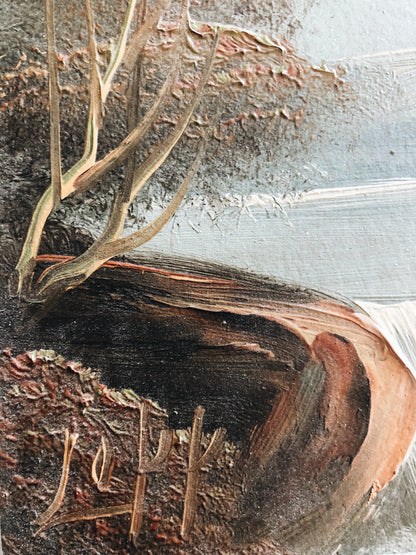 Vintage 1930s Small Oil Landscape