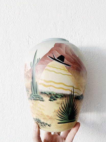 Hand Painted Ceramic Vase