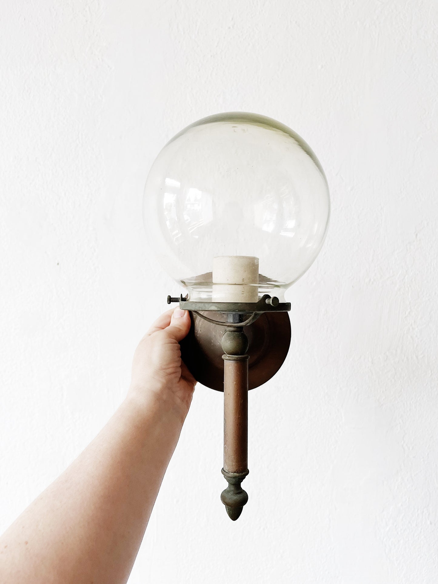 Vintage Blown Glass Sconce