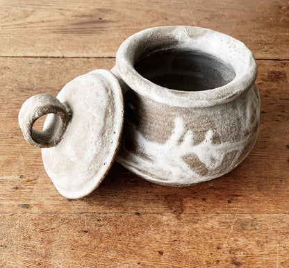 Handmade Vintage Lidded Pottery