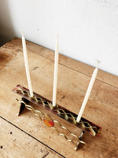 Modern Menorah Candle Holder