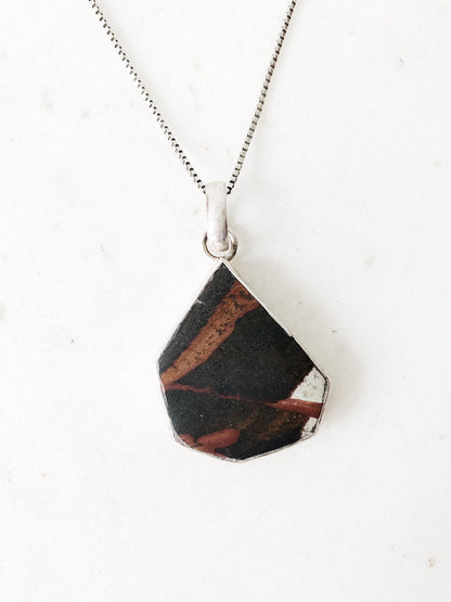 Vintage Modernist Stone Pendant