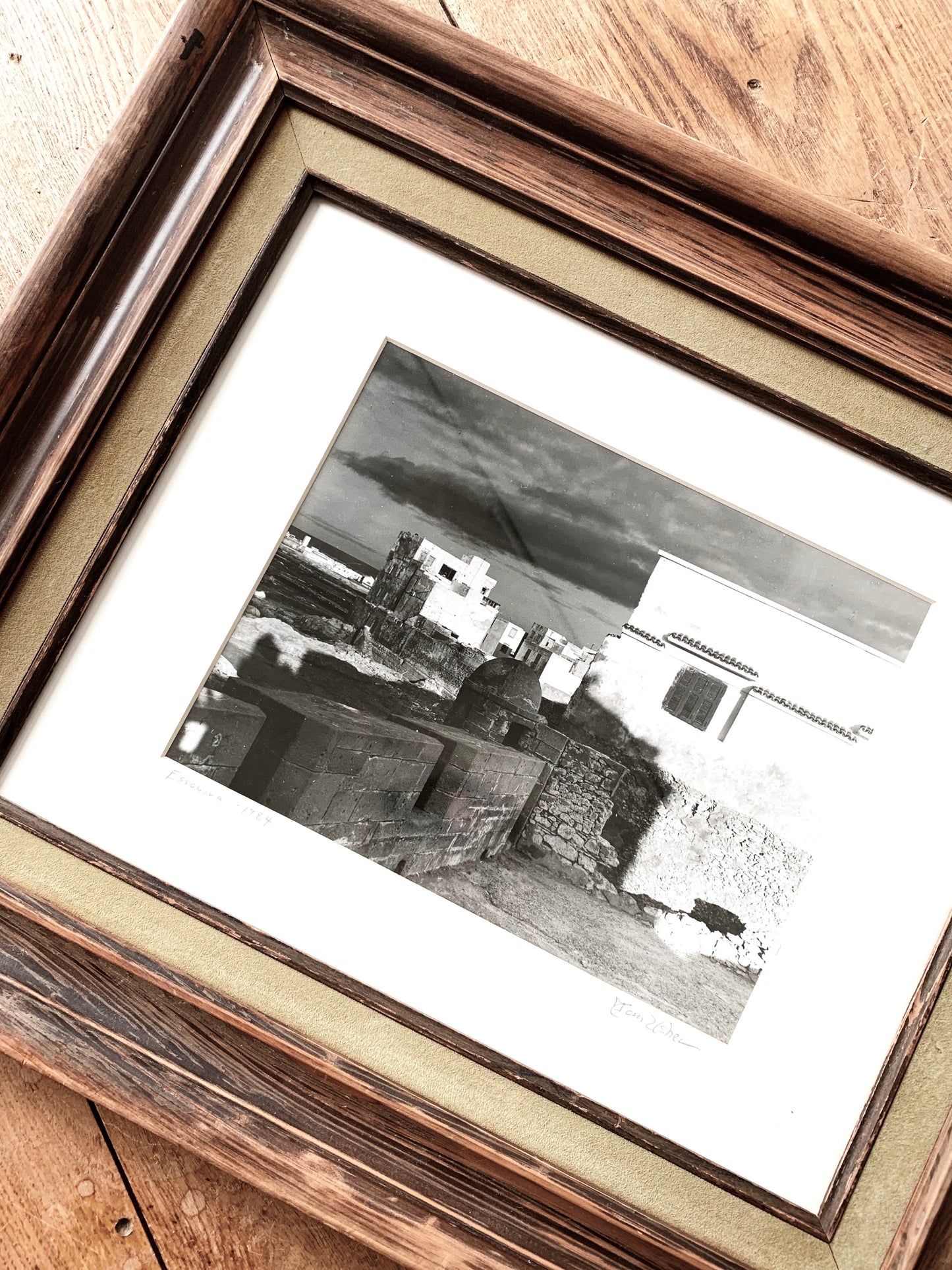 Vintage Framed Black and White Photo