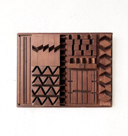 Brutalist Wood Art