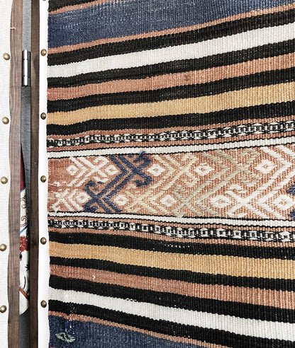 Vintage Turkish Cicim Kilim Rug