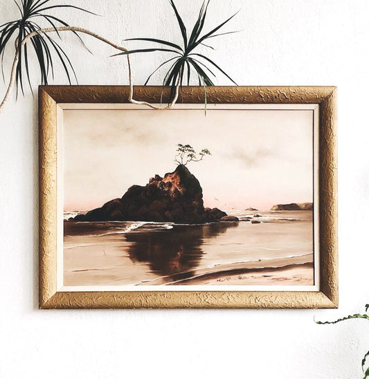 Vintage Minnie Wonsmos Seascape Painting