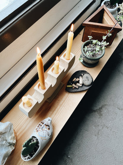 Handmade Birch Candelabra