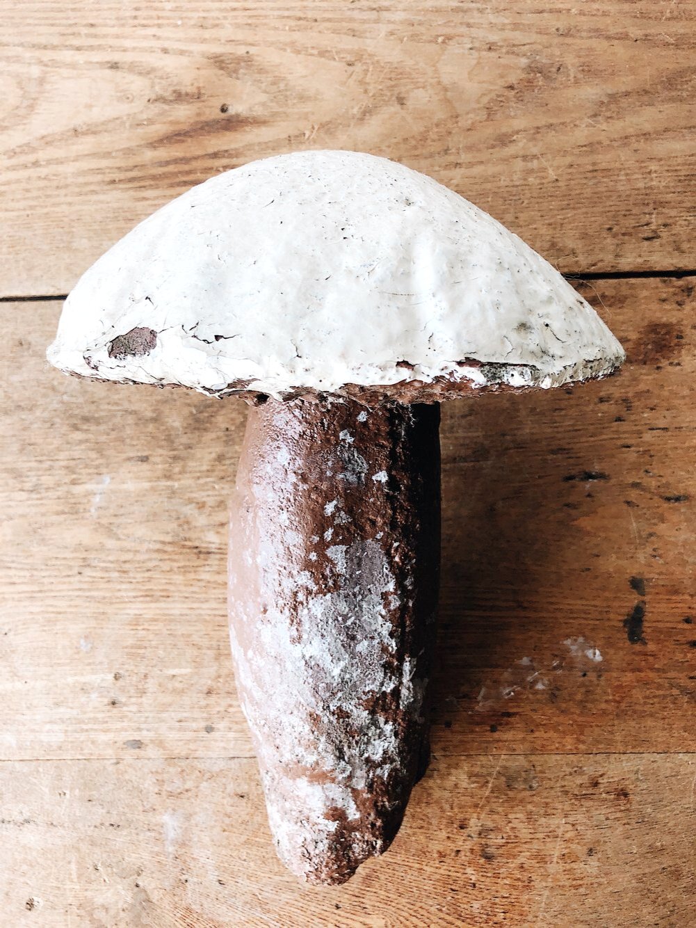 Vintage Cement Mushroom