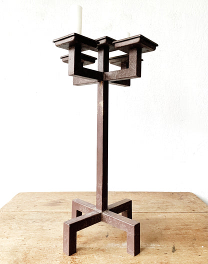 Tall Vintage Mission Style Candelabra