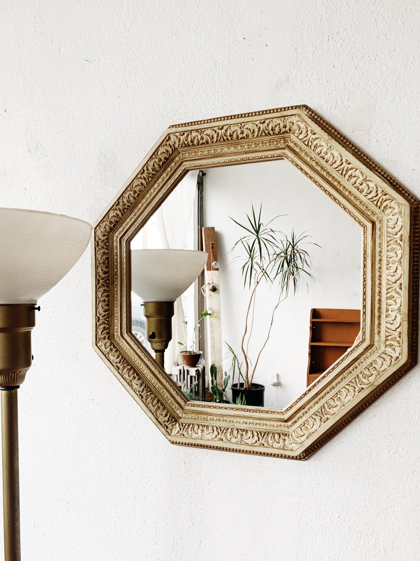 Vintage Octagonal Mirror