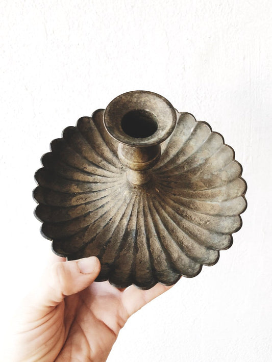 Large Vintage Brass Candlestick