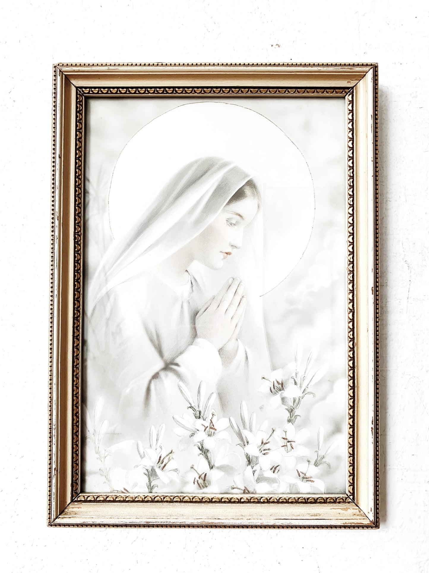 Antique Framed Mary Magdalene Litho