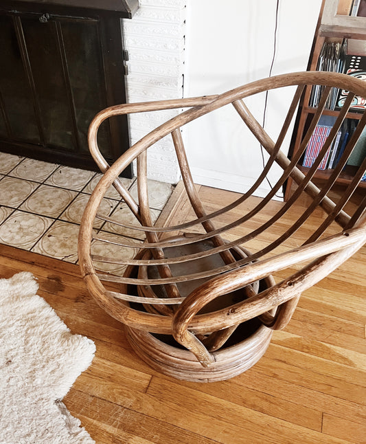Vintage Bamboo Egg Chair