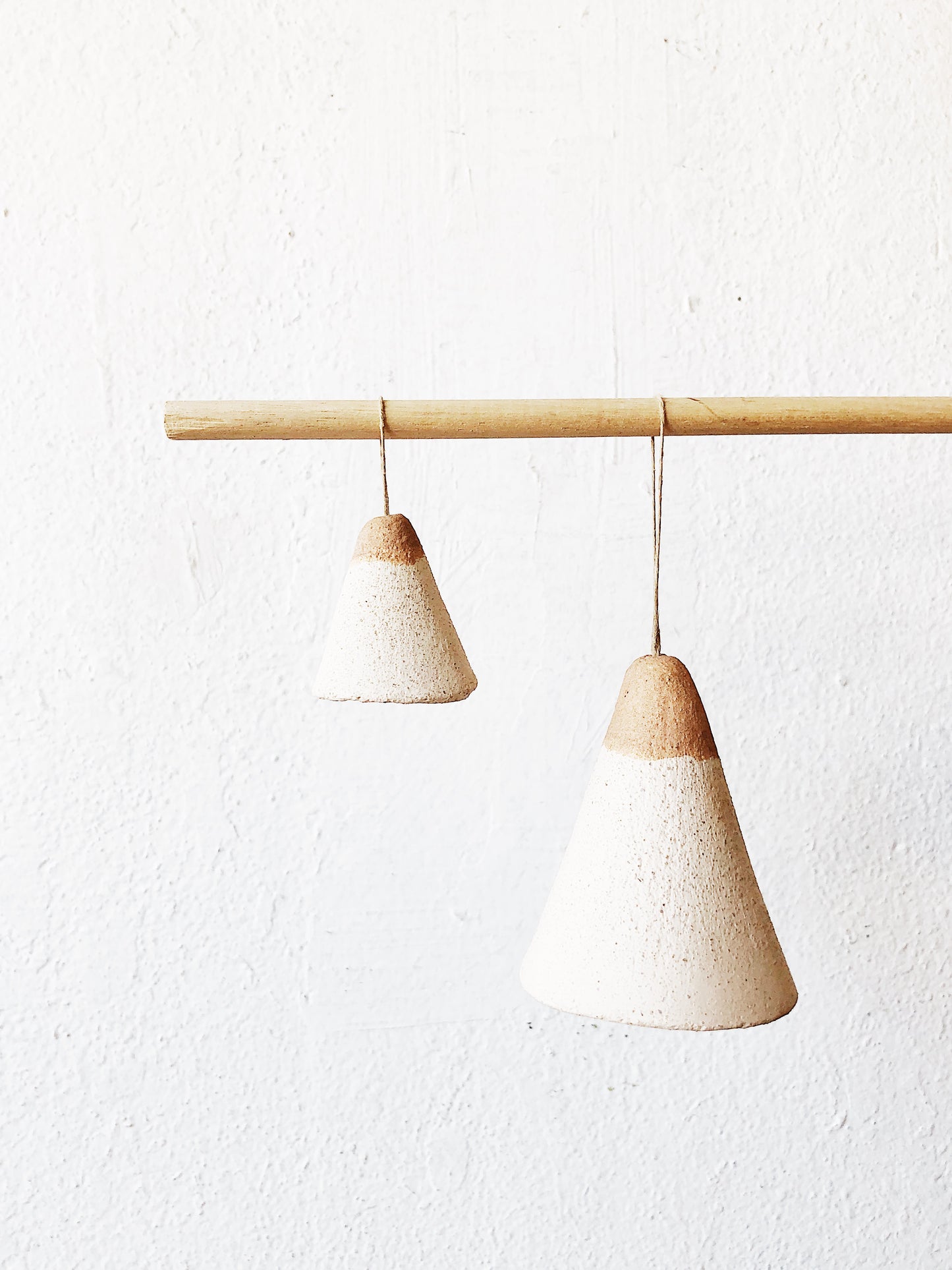 Pair Handmade Ceramic Bells