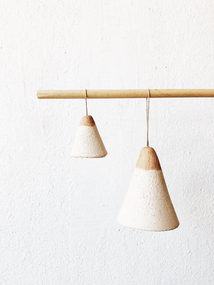 Pair Handmade Ceramic Bells